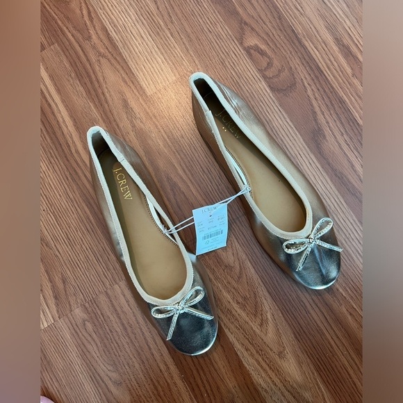 J.Crew gold ballet flats - Picture 3 of 16